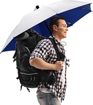 G4Free 46 Inch Large Hiking Umbrella Ultralight UV Silver Reflective Full-size Trekking Backpacking 