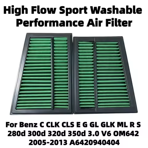 High Flow Sport Washable Air Filter For Benz C CLK CLS E G GL GLK ML R S 280d 300d 320d 350d 3.0 V6