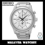 Seiko Gents SNAF63P1 Alarm Chronograph 100m Silver Dial Stainless Steel Watch