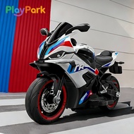 Playpark Electric Kids Motorcycle With 4 wheel Bluetooth Music & Lights Super Large Toy Car 2-Seater