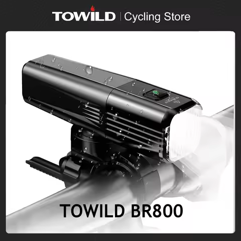 TOWILD BR800 Bike Light with Tail Light USB Rechargeable LED MTB Front Lamp Headlight Aluminum Flash