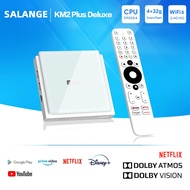 Salange MECOOL KM2 Plus Deluxe Android TV Box With Netflix 4K Certified Dolby Atmos/Dolby Vision 4+32G WiFi6 1000M LAN Port Media Player