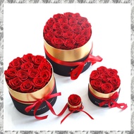 (DKCZ) Romantic Level A Eternal Rose in Box Gifts Wife Real Rose Preserved Flower Gift Set Home Deco