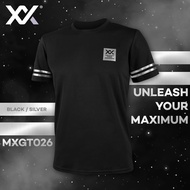 MAXX Round Neck Badminton Jersey MXGT026 (BLK/SILVER)