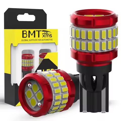 BMTxms 2X T15 W16W LED Canbus Bulb T10 W5W Backup Reverse Light 921 Car Lamp Xenon 6000K White For V