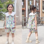 ISPACE04 l Top and Shorts Set Of Shirt and Pants Green (Ice Cream Space Collection)