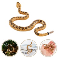 Rubber Snake Toys Fun Tricky Fright Toy Amphibian Cold-blooded Figure Snake Model Animal V3w7