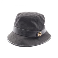 【二手】Gucci GUCCI GG Marmont GG帆布漁夫帽 576587 皮革漁夫帽 GG帆布漁夫帽 男女通用 二手 B