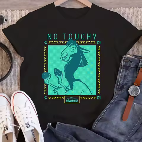 Disney women men The Emperor's New Groove T-Shirt Funny No Touchy Kuzco Llama Joke Humor WDW Disney 