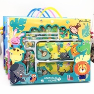 AT/♐Cartoon Stationery Set Large Gift Box Pupil Prize Children's Day Gifts Children's Gift Kindergarten Gifts 9JHW