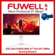 FUWELL - AOC AG275QXW QHD 27" Fast IPS 180Hz Gaming Monitor [3 Years Local On-Site Warranty]
