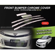 Toyota Estima Acr 50 Front Bumper Grille Stainless Steel Chrome Lining Trim