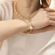 【綠參差】南洋金珠海水珍珠手鍊 | 春景之珠