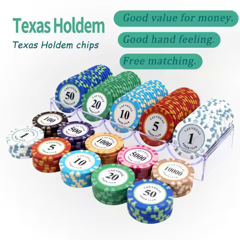 1pc Poker Chips 14g Casino Coins Multi-denomination Gambling Chips Texas Table Games for Casinos Chi