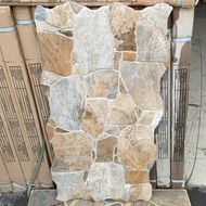 keramik 30x60 Roman Dinding Motif Batu Alam Tekstur Dof Kasar &amp; Timbul