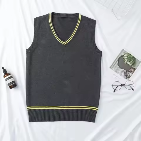 COSUnisex Cotton Knitted Vest Cosplay Costume Magic School Hufflepuff Ravenclaw Slytherin Wizard V N