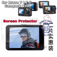 Akaso Brave 7 LE Campark V40 XTU MAX PRO X1 XTU S3 Camera Screen Protector Lens Protector Tempered G