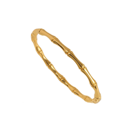 CELOVIS Blossom Bamboo Shoot Engravable Bangle ( Gold/ Rose Gold/ Silver )