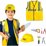 Contractor Vest Costume Kids Construction Worker Costume Engineer Clothes