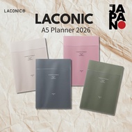 Laconic Planner 2026 A5 Monthly Pocket Gray, Olive, Pink, White LMLS09-240 (Starts September 2025)