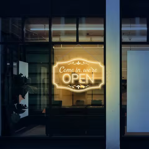 Open Sign For Business Hanging Neon Sign, We Are Open Sign Open Neon Sign , Open Closed Sign Open Sh