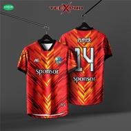 【Free Custom Name & Number】jersey custom name new concept design sports jersey retro futsal baju lel