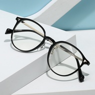 blue light glasses blue light blocking glasses Retro round glasses women can be equipped with finish