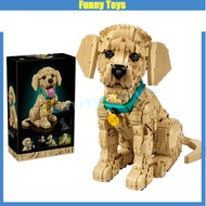 11384,Golden Retriever Puppy,Building Blocks,Golden Retriever Model Ornament,Toys Gifts