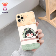 IPHONE Green dinosaur orange tpu protective case for 7 8 Plus 6 6s Plus 11 13 12 14 Pro MAX XR X XS 