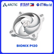 Arctic BioniX P120 Pressure-Optimised 120mm Gaming Fan with PWM PST White ACFAN00167A itw