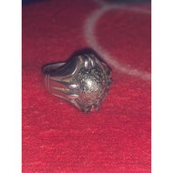 Cincin 💎Permata Batu Besi Kursani @ Raja Besi ikat perak 925 pure.