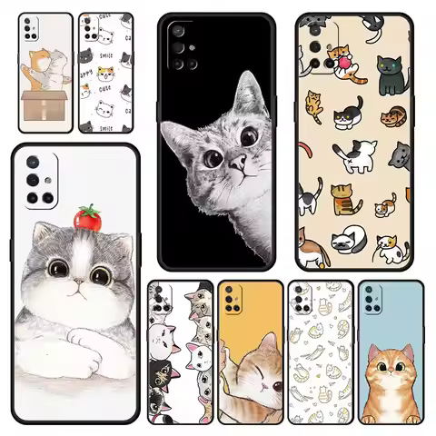 Cat Cute Kitten Cartoon Phone Case For OnePlus 10 9 Pro 9T 10R 9R 9RT 8T 8 7 6T 7T Nord 2T CE 2 5G N