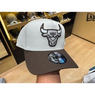 New Era 9Forty A-Frame Chicago Bulls 2-Tone Vintage Stone Walnut Snapback Cap 100% Original