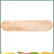 lenachristy 8Inch 8-Layer Maple Blank Double Concave Skateboards Natural Skate Deck Board Skateboard