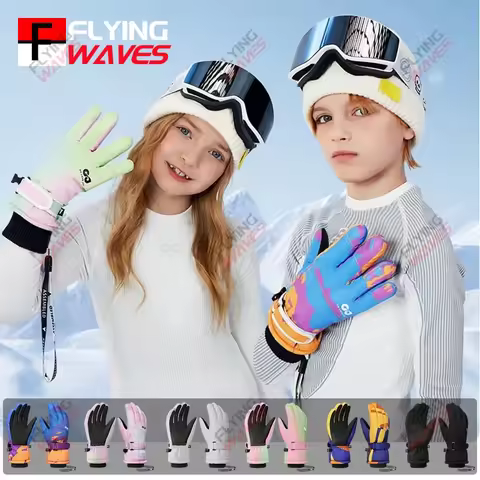 Children's 3M Thinsulate Warm Ski Gloves for Boys Girls Windproof Waterproof Winter Snow Sports Cycl