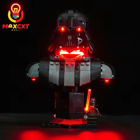 MAXCXT LED Light For LEGO 75439 Star Wars Darth Vader Bust DIY Decorative Lamp Not Include Building 