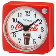 Coca Cola SEIKO Coca-Branded Silent Snooze Alarm Clock (QHE905R) -Red/5.8 X5.7cm