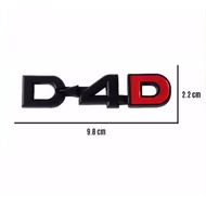 D4D Black Plastic Emblem