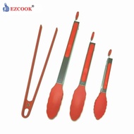 EZCOOK Silicone Tongs Frying Tongs Cooking Tongs Heat Resistant for Cooking Air Fryer & BBQ