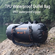 56L 80L Large Waterproof Duffle With Air Nozzle Travel Dry Duffel Bag Heavy Duty Bag for Kayaking Bo