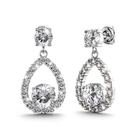 ANNIE BLOOM Fenella Bloom Earrings Clear