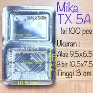 [Contents 100] Mika Cake Bread TX 5A Size 10.5x7.5x3 cm Mika Cake Bread Snack Plastic Container Clea