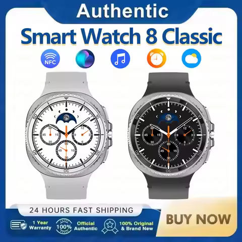 New Rotating Dial Smart Watch 8 Classic Men Women NFC Waterproof AI Voice Health Wireless Charging B