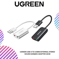 UGREEN USB-A TO 3.5MM EXTERNAL STEREO SOUND EAR&MIC ADAPTER 15CM