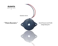 Piezo Buzzer 30Vpp เปียโซ่บลัซเซอร์ MURATA Piezo Buzzers & Audio Indicators