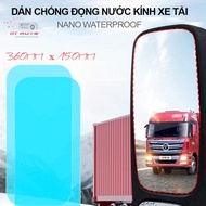 Set Of 2 Waterproof Stickers For Truck Mirror Glass, nano Film Sticker Waterproof, Fog Mirror