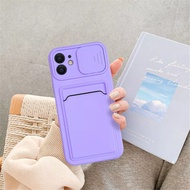 case samsung m62 slide cameratempat slot card softcase - ungu lavender samsung m62