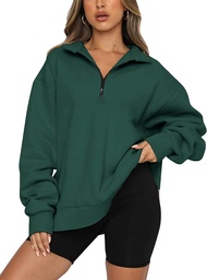 KOJOOIN Womens 1/4 Zip Pullover Long Sleeve Sweatshirt Quarter Zip Hoodies