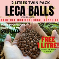 (CLEARANCE SALE) LIAFLOR premium 8mm to 16mm LECA BALLS/ LECCA BALLS(GERMANY) - 2 L TWIN PACK:(SG SELLER)
