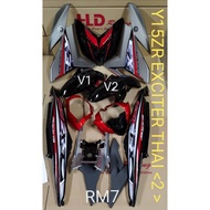 Y15ZR HLD COVERSET - Exciter Thai 2 [  Red + Black ] V1 & V2